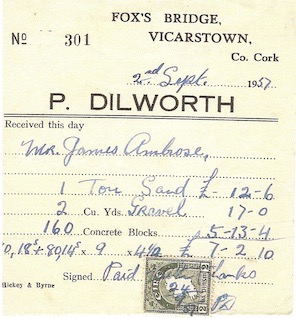 Receipt Dilworth 1957