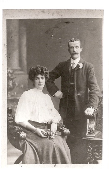Dan Healy and his wife Mary - grandparents of Eileen, Kevin and Donal