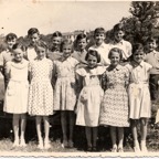 A sixth year class at Cloghroe National School in 1958