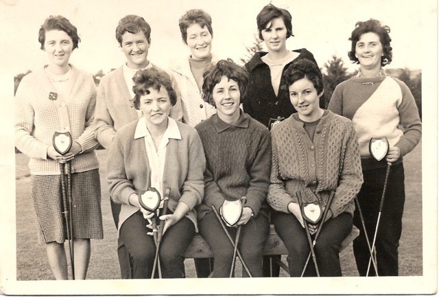Rocklodge: Cork league winners: Hilda O’Leary, Mary O’Riordan, Beryl Cullinane. At back: Kathleen Dooling, 
Angela Roche, Madeline McKnight, Phyllis Cullinane and Eileen Riordan.
