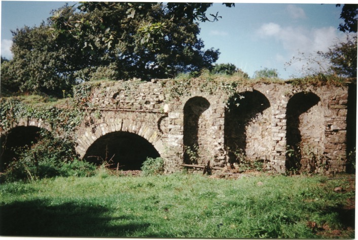 The famous Ladys Bridge feature at the Ardrum Estate. Water from two streams was channelled to a huge pond in front of the imposing Great House