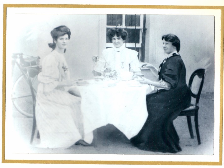 Tea party outside Dan Healy’s pub in Cloghroe 