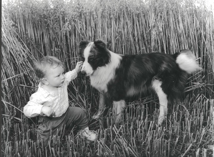 Joe O’Riordan and his watchful minder in 1996