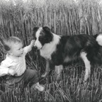 Joe O’Riordan and his watchful minder in 1996.jpg