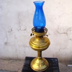 Blue Glass and Brass Lamp.jpg